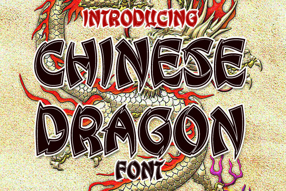 Chinese Dragon: A Bold Display Font for Modern Design