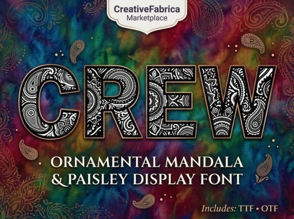 Crew: Ornamental Typography for Visual Impact