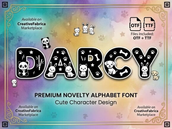 Darcy: A Playful Font for Creative Branding