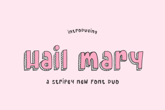 Hail Mary: A Bold Display Font for Creative Impact