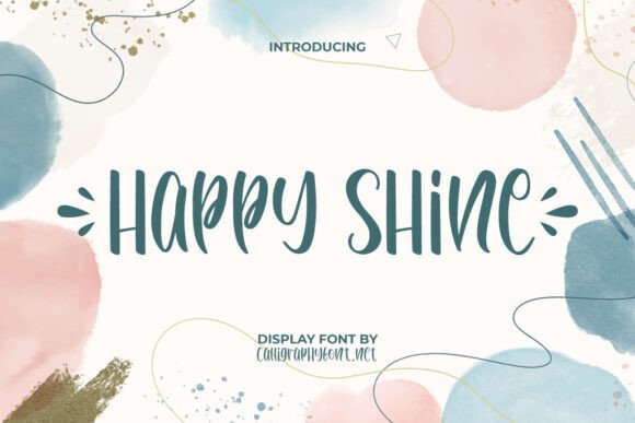 Happy Shine Font: Radiant Typography for Modern Design