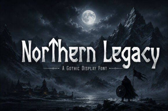 Northern Legacy: Commanding Attention with Gothic Typography