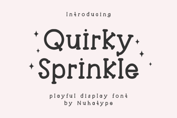 Quirky Sprinkle: A Minimalist Font for Modern Design