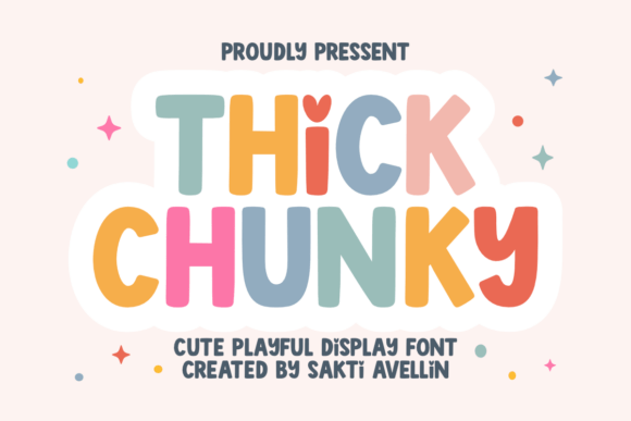 Thick Chunky: A Display Font for Playful Branding